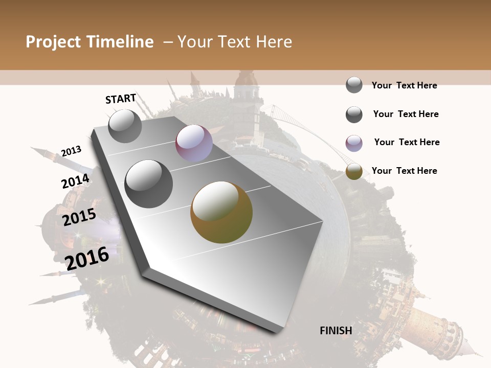 Romantic Hagia Tiny PowerPoint Template