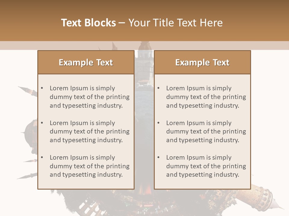 Romantic Hagia Tiny PowerPoint Template