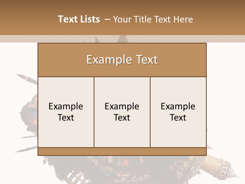 Romantic Hagia Tiny PowerPoint Template