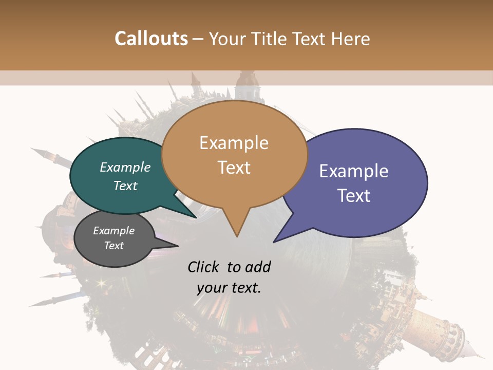 Romantic Hagia Tiny PowerPoint Template