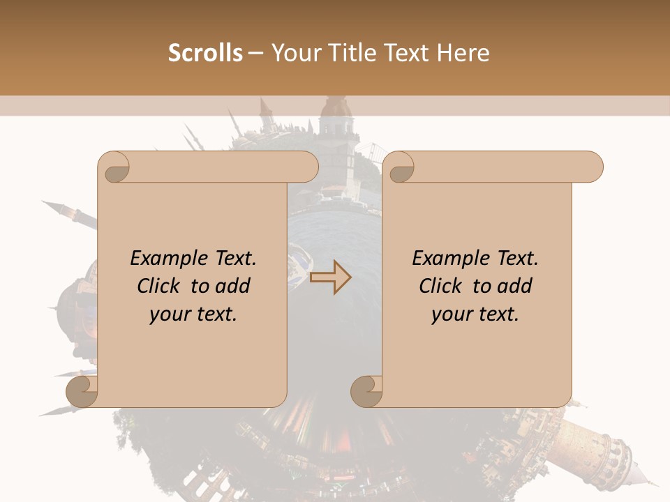 Romantic Hagia Tiny PowerPoint Template