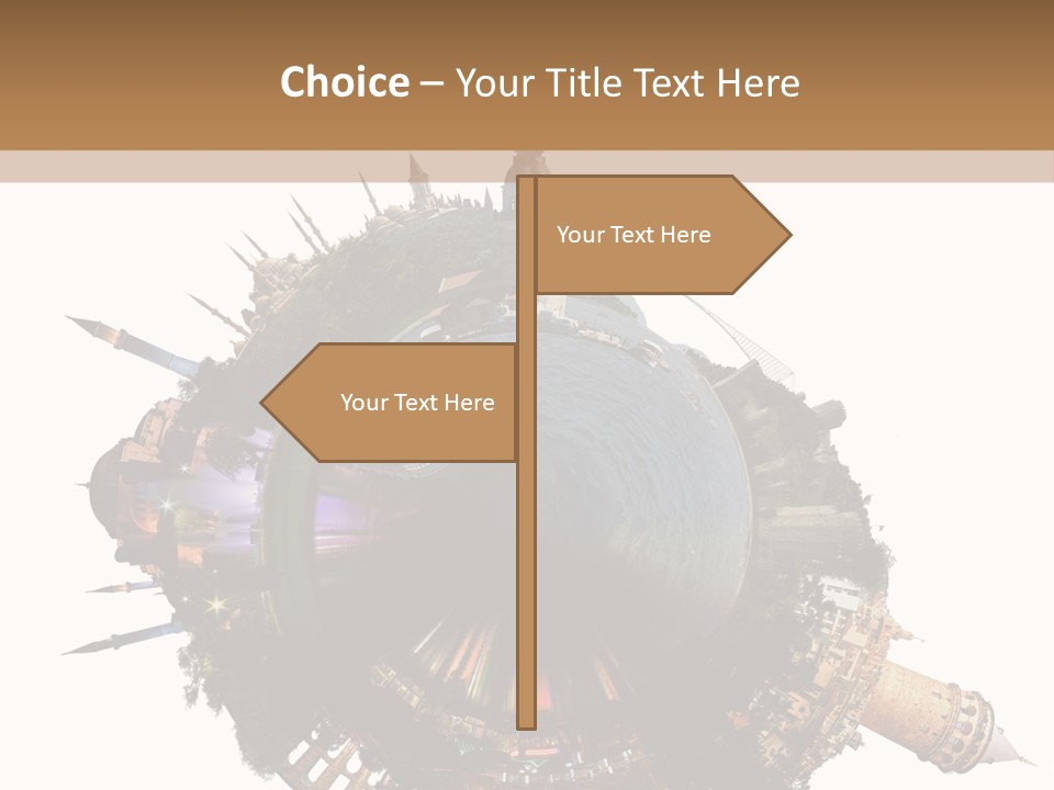 Romantic Hagia Tiny PowerPoint Template