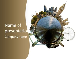 Parliament Hemisphere Sky PowerPoint Template