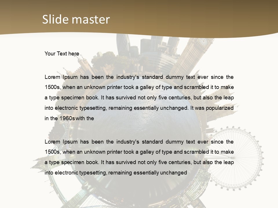 Parliament Hemisphere Sky PowerPoint Template