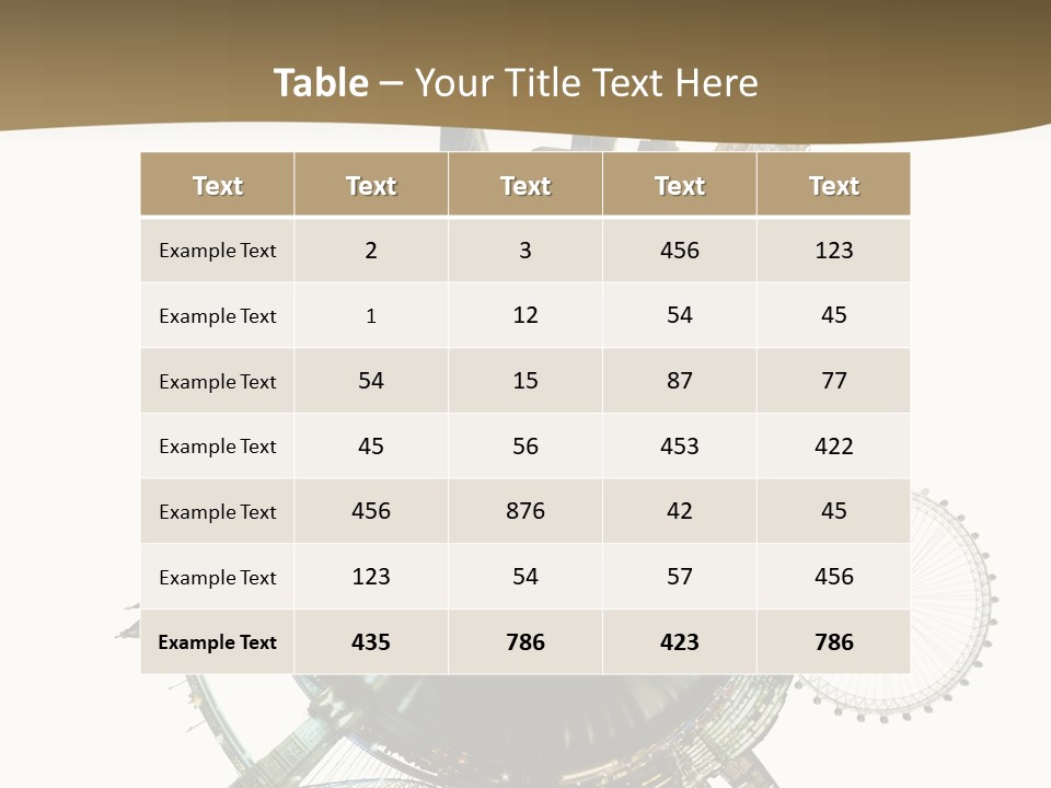 Parliament Hemisphere Sky PowerPoint Template