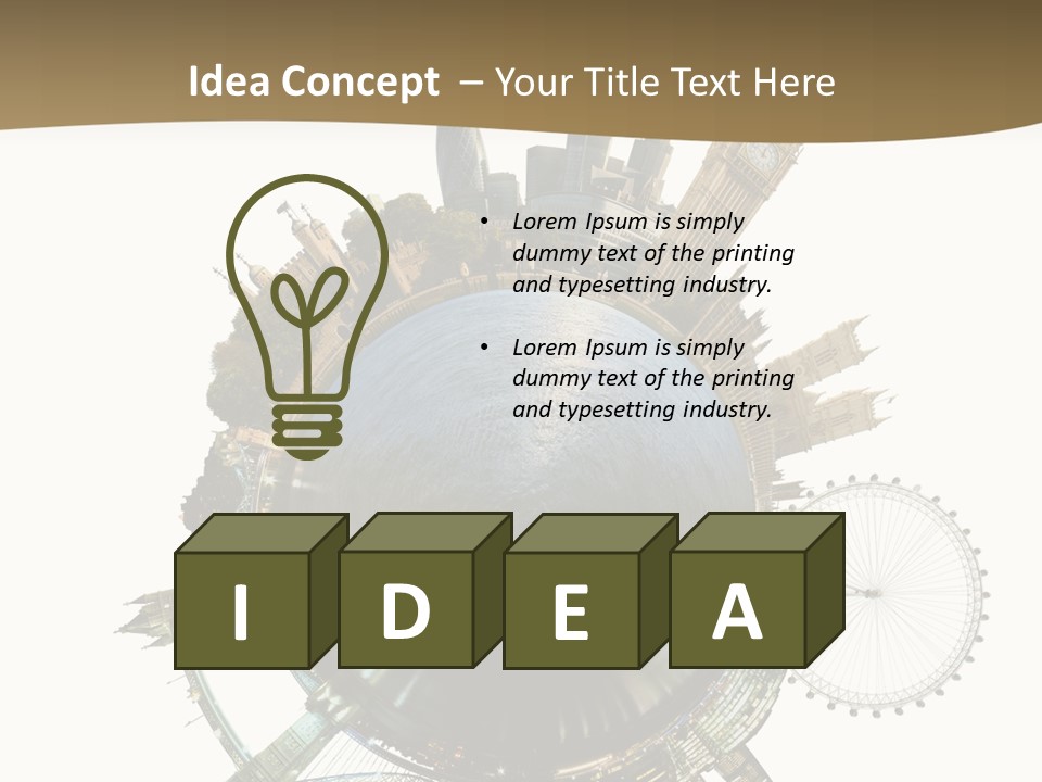 Parliament Hemisphere Sky PowerPoint Template