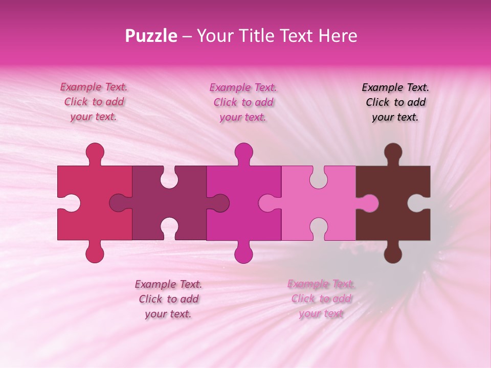 Regal Mallow Flower Nature PowerPoint Template