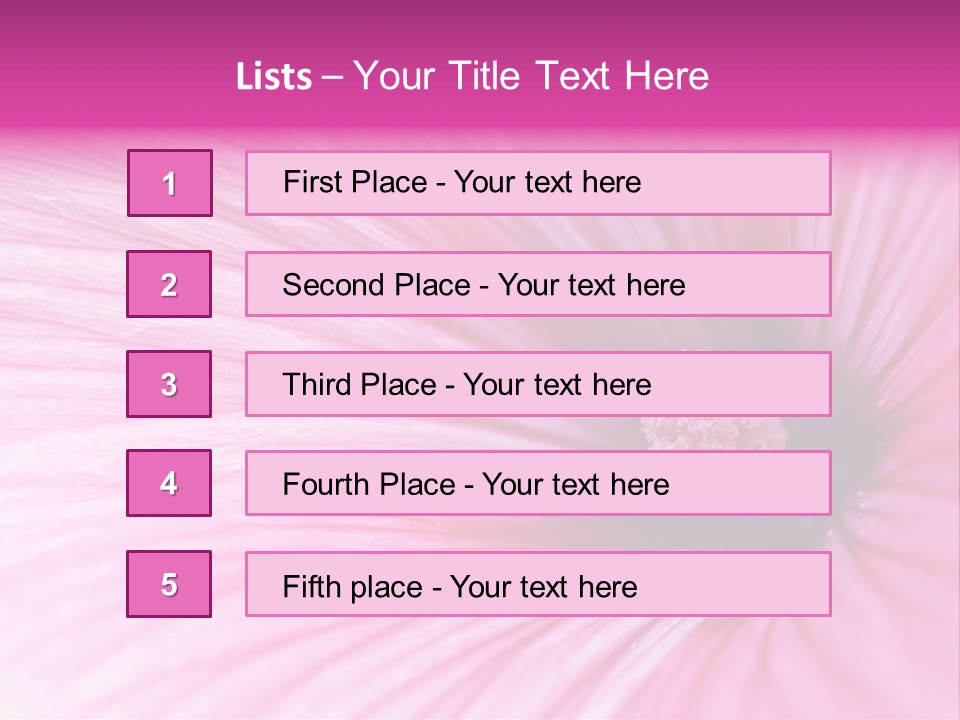 Regal Mallow Flower Nature PowerPoint Template