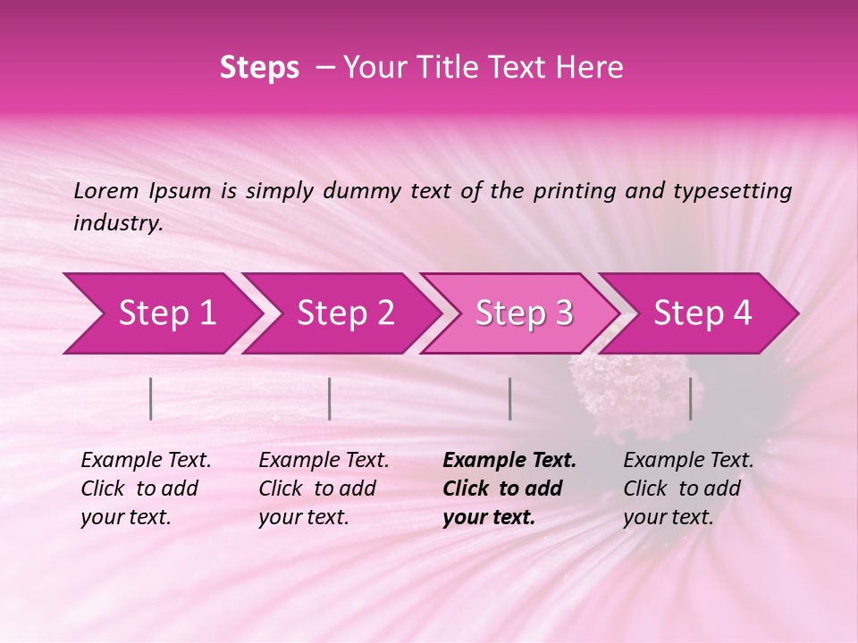 Regal Mallow Flower Nature PowerPoint Template