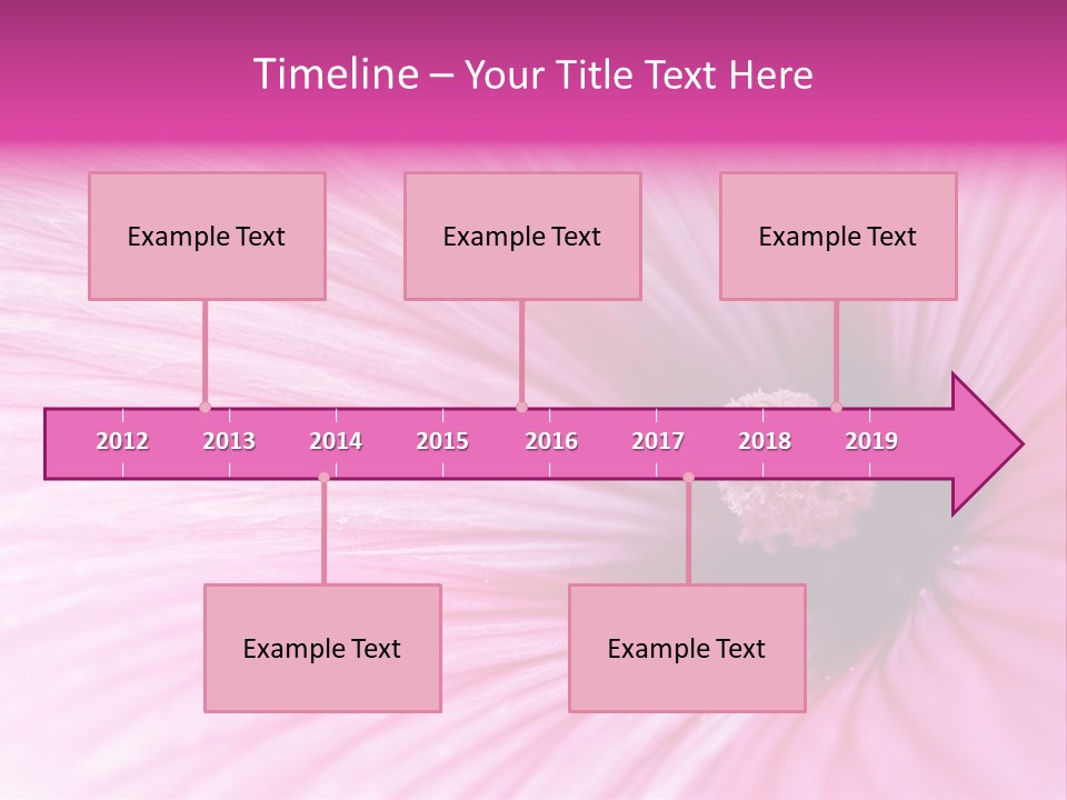 Regal Mallow Flower Nature PowerPoint Template