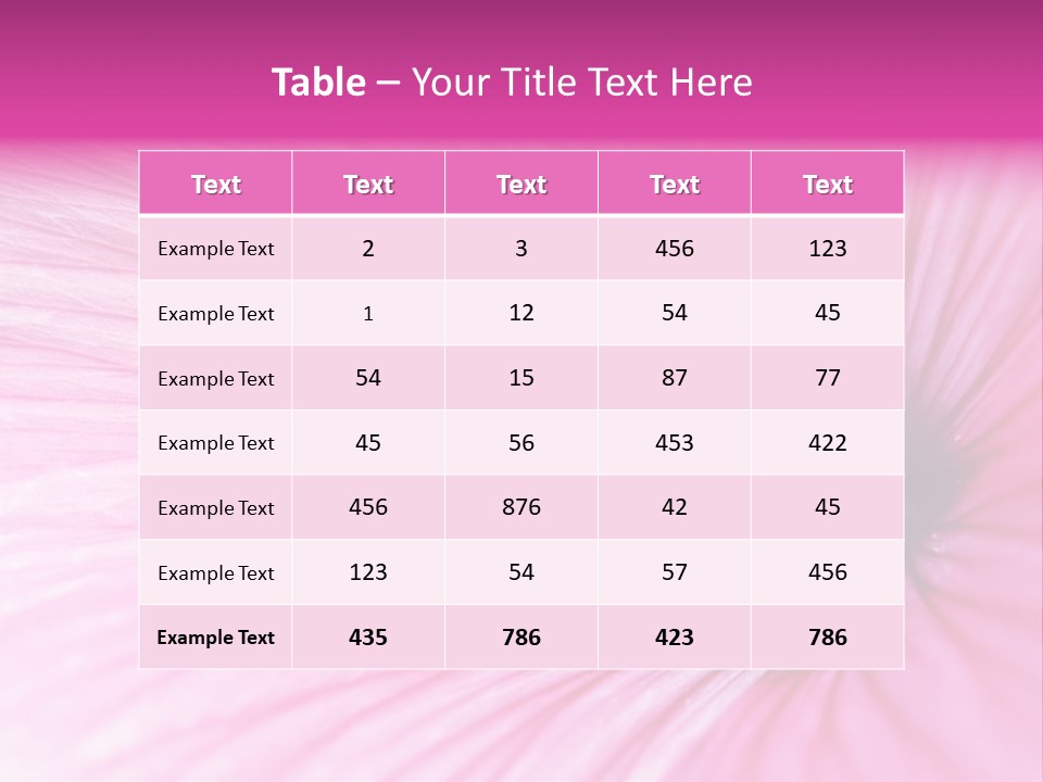 Regal Mallow Flower Nature PowerPoint Template