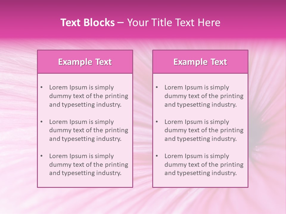 Regal Mallow Flower Nature PowerPoint Template