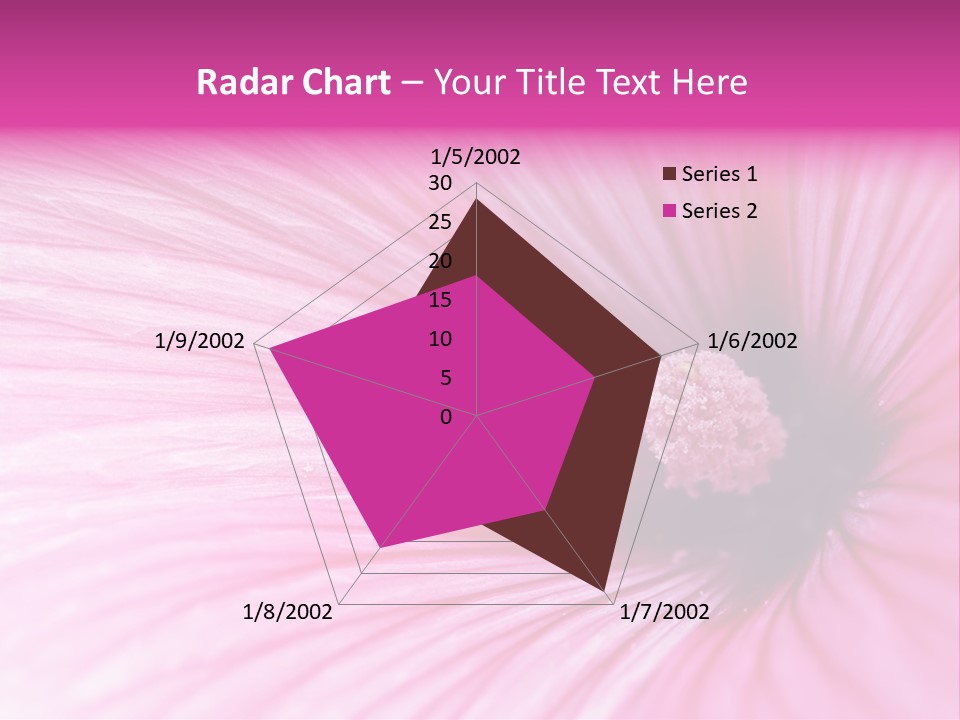 Regal Mallow Flower Nature PowerPoint Template
