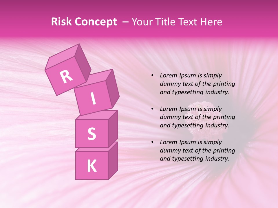 Regal Mallow Flower Nature PowerPoint Template