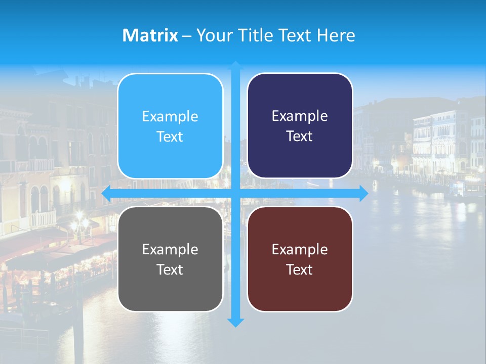 Light Cityscape Venetian PowerPoint Template