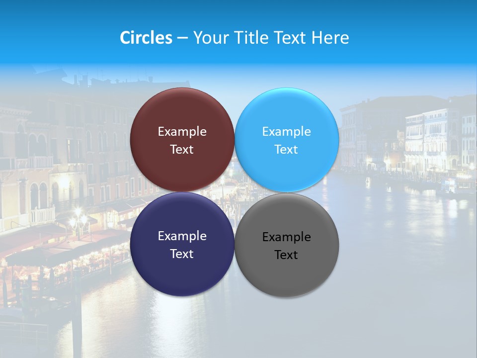 Light Cityscape Venetian PowerPoint Template