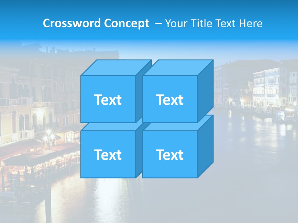Light Cityscape Venetian PowerPoint Template