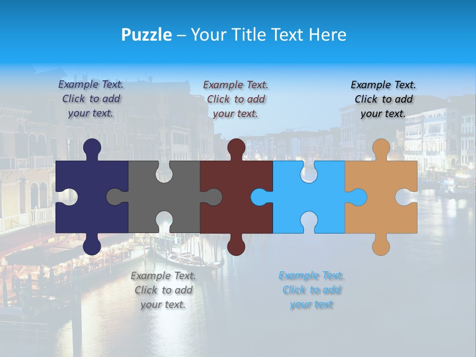 Light Cityscape Venetian PowerPoint Template