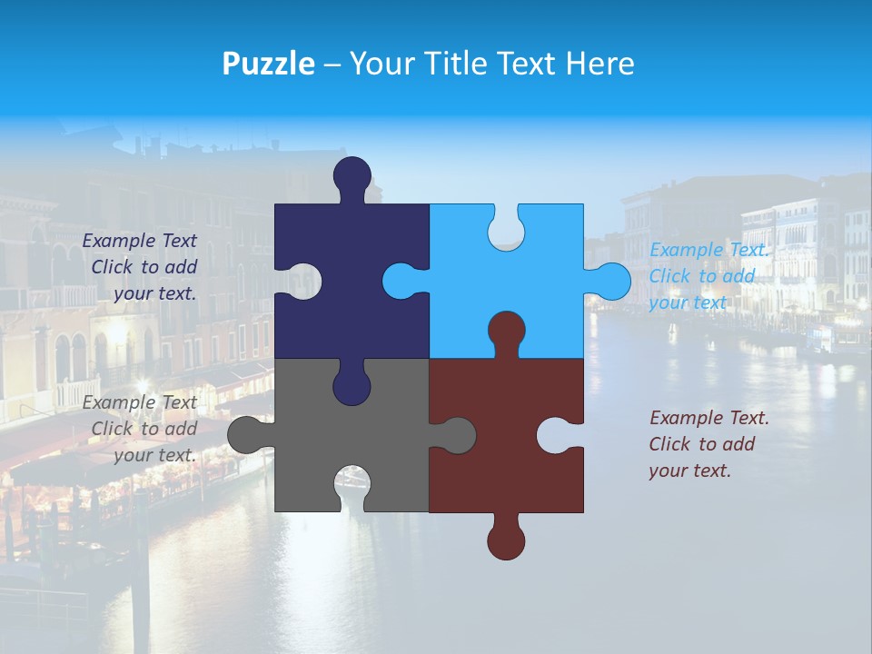 Light Cityscape Venetian PowerPoint Template