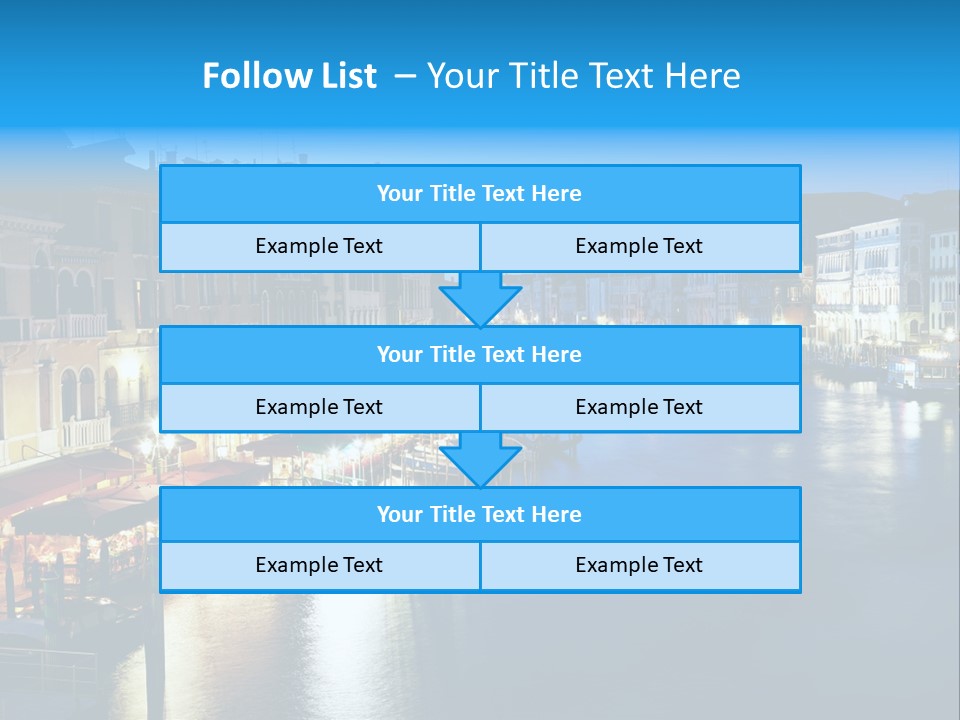 Light Cityscape Venetian PowerPoint Template