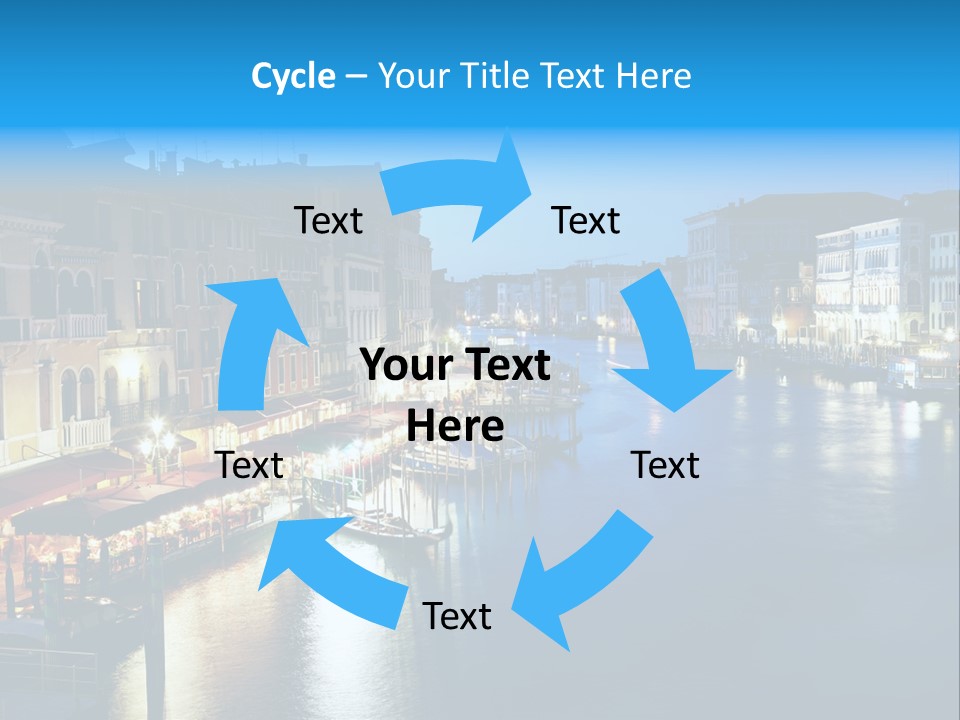 Light Cityscape Venetian PowerPoint Template
