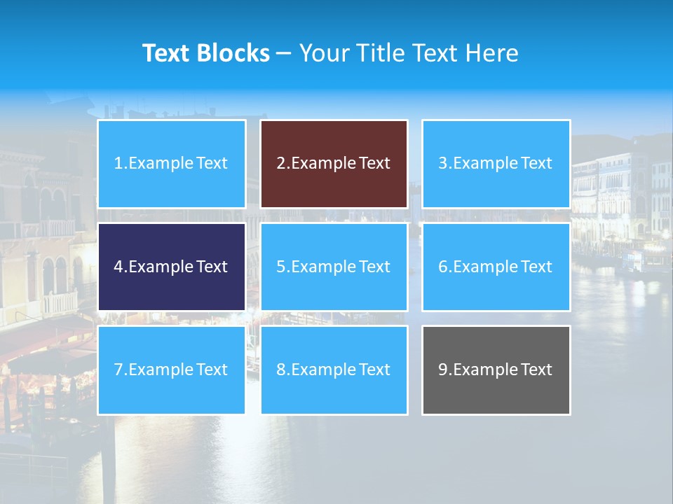 Light Cityscape Venetian PowerPoint Template