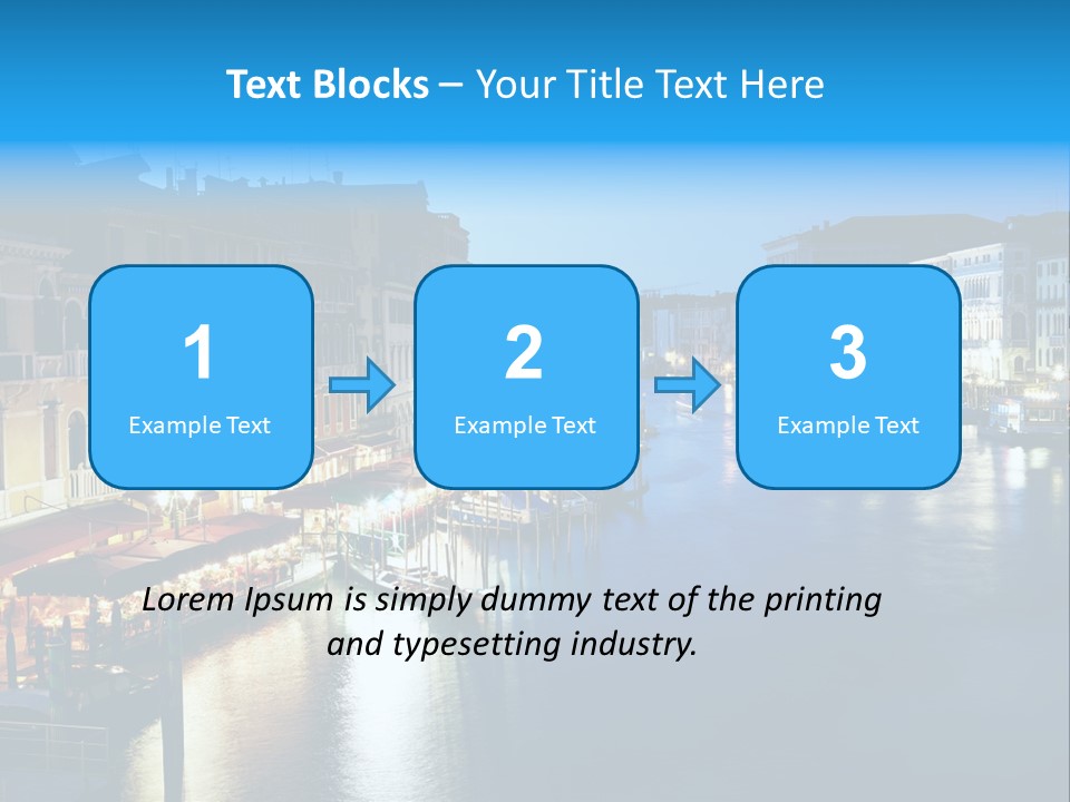 Light Cityscape Venetian PowerPoint Template