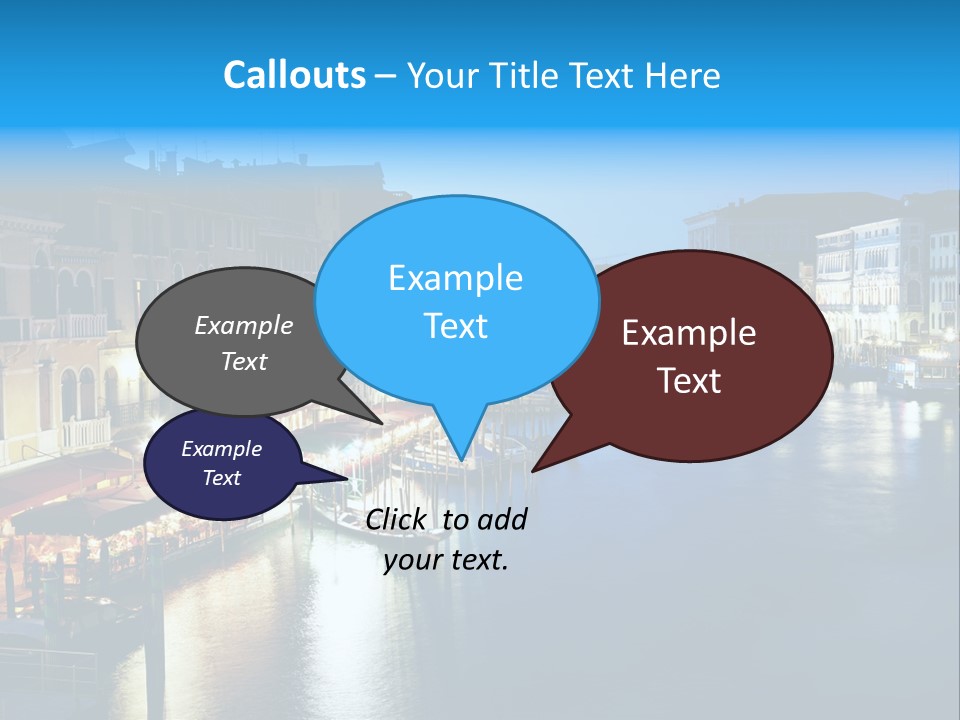 Light Cityscape Venetian PowerPoint Template