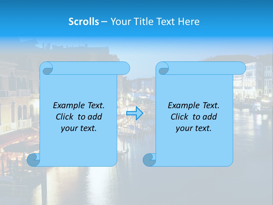 Light Cityscape Venetian PowerPoint Template