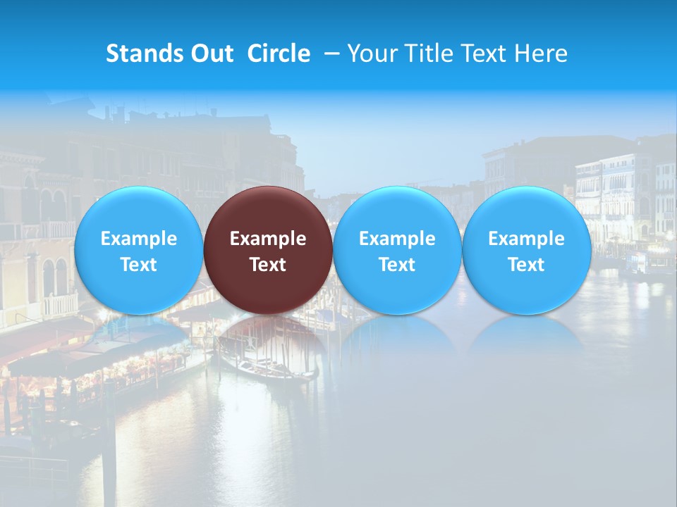 Light Cityscape Venetian PowerPoint Template