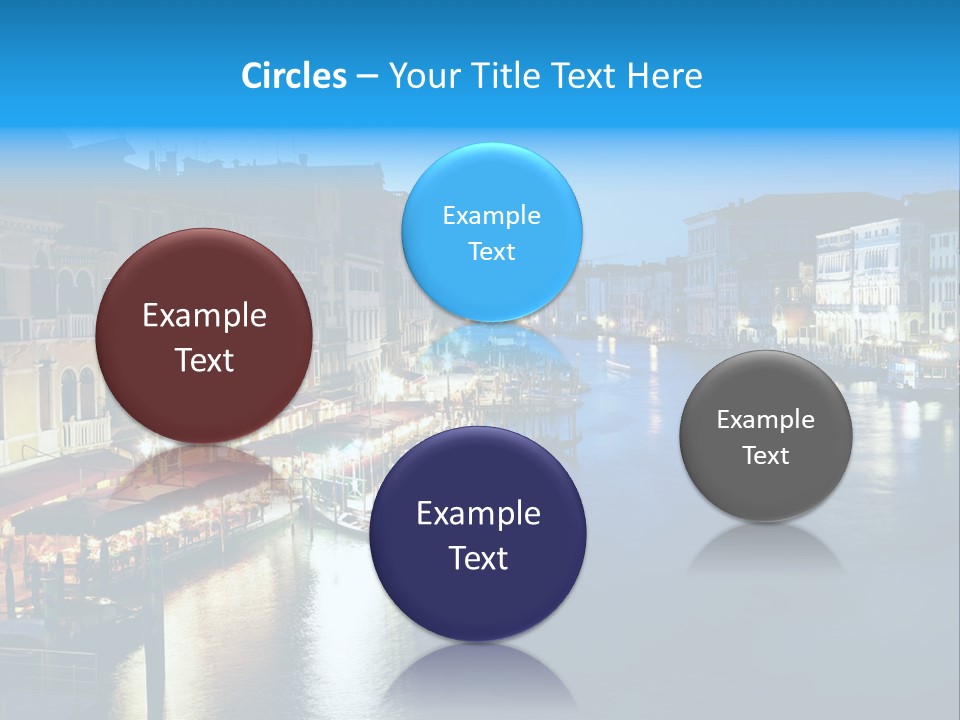 Light Cityscape Venetian PowerPoint Template