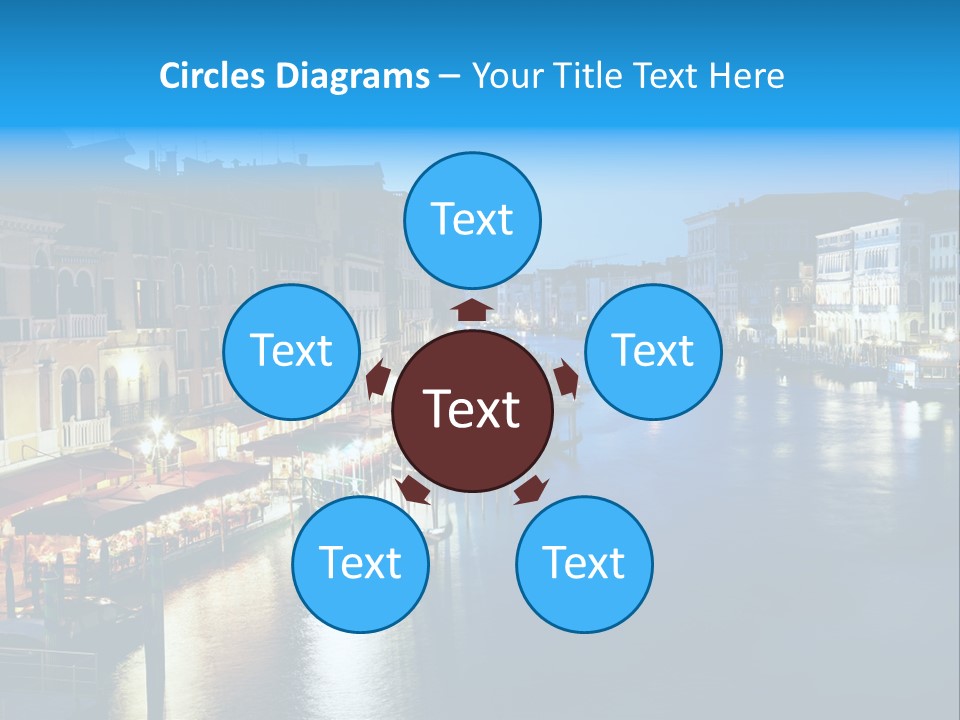 Light Cityscape Venetian PowerPoint Template