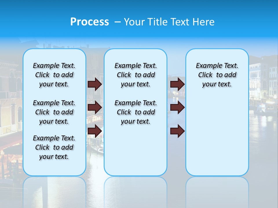 Light Cityscape Venetian PowerPoint Template