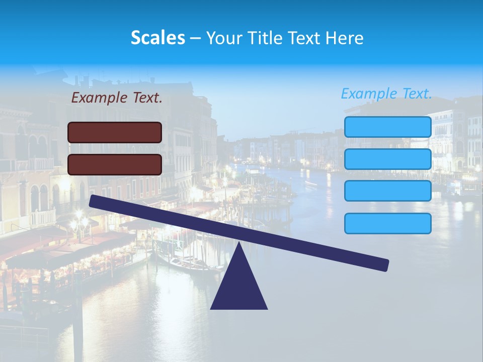 Light Cityscape Venetian PowerPoint Template