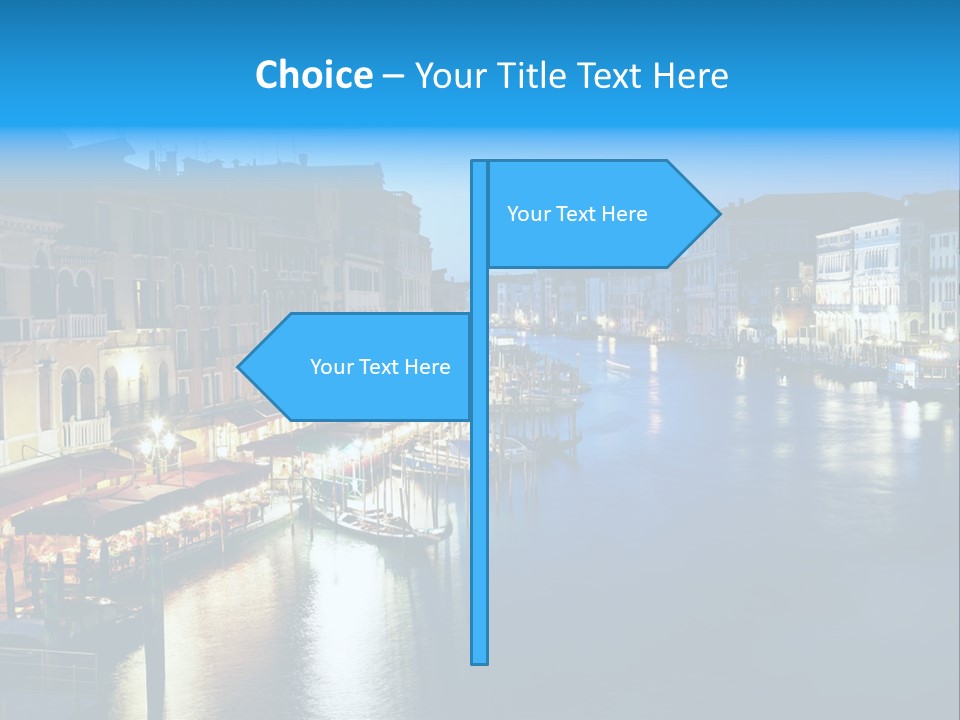 Light Cityscape Venetian PowerPoint Template