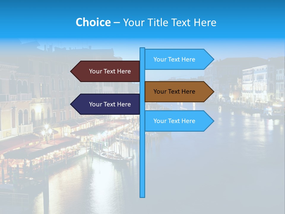 Light Cityscape Venetian PowerPoint Template