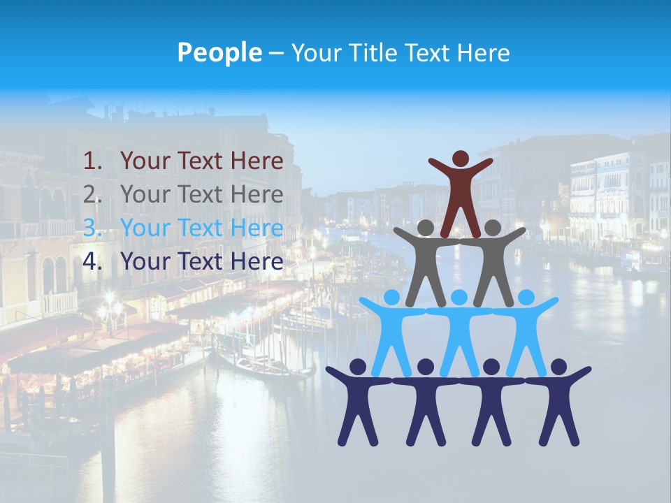 Light Cityscape Venetian PowerPoint Template