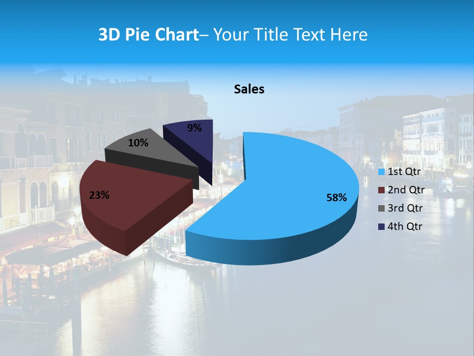 Light Cityscape Venetian PowerPoint Template