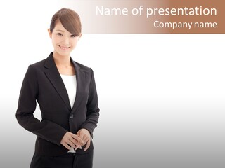 Attractive Suit Assistant PowerPoint Template
