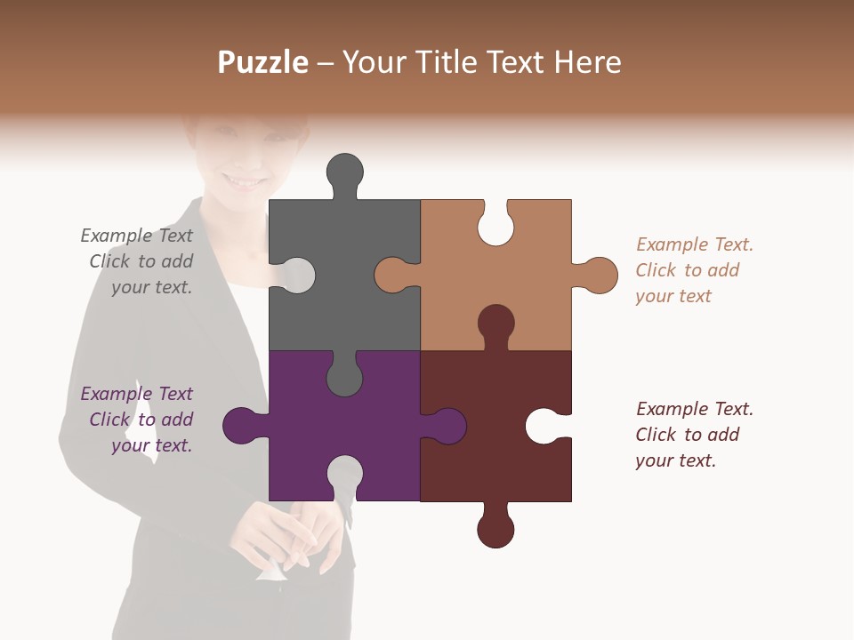 Attractive Suit Assistant PowerPoint Template