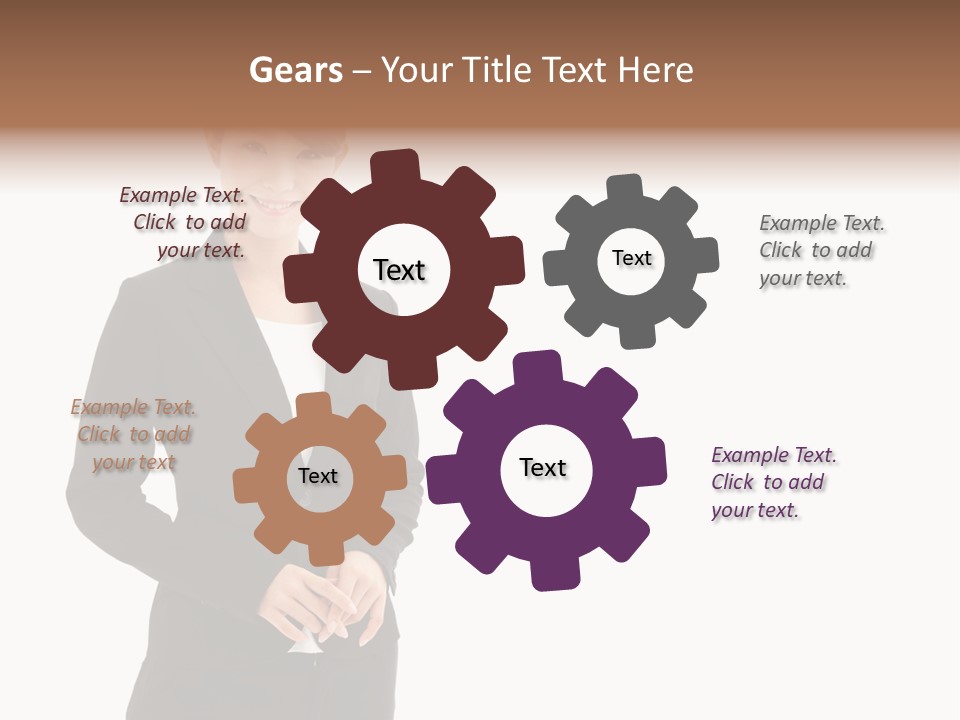 Attractive Suit Assistant PowerPoint Template