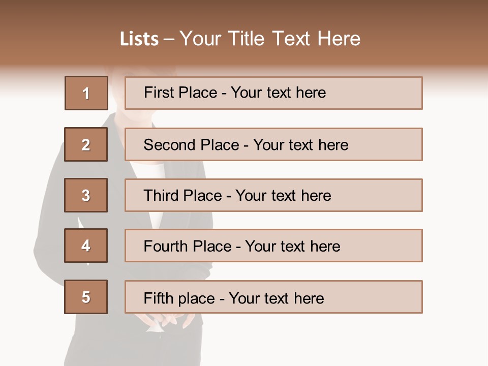 Attractive Suit Assistant PowerPoint Template