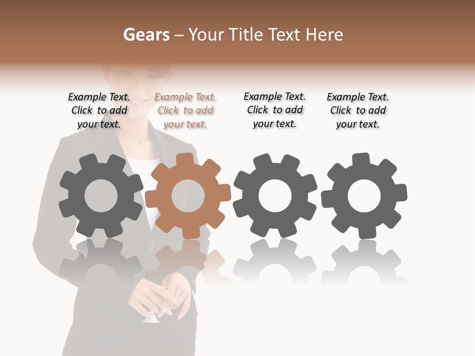 Attractive Suit Assistant PowerPoint Template