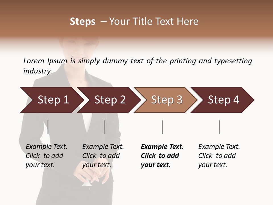 Attractive Suit Assistant PowerPoint Template