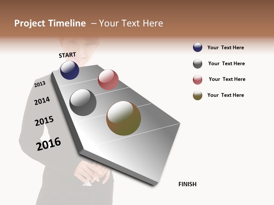 Attractive Suit Assistant PowerPoint Template