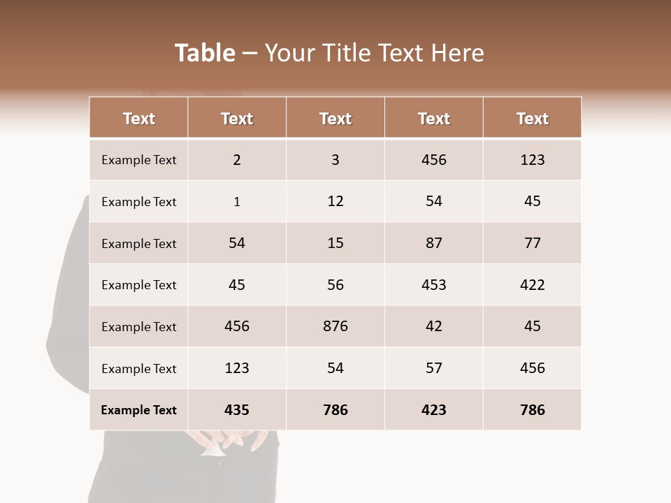 Attractive Suit Assistant PowerPoint Template