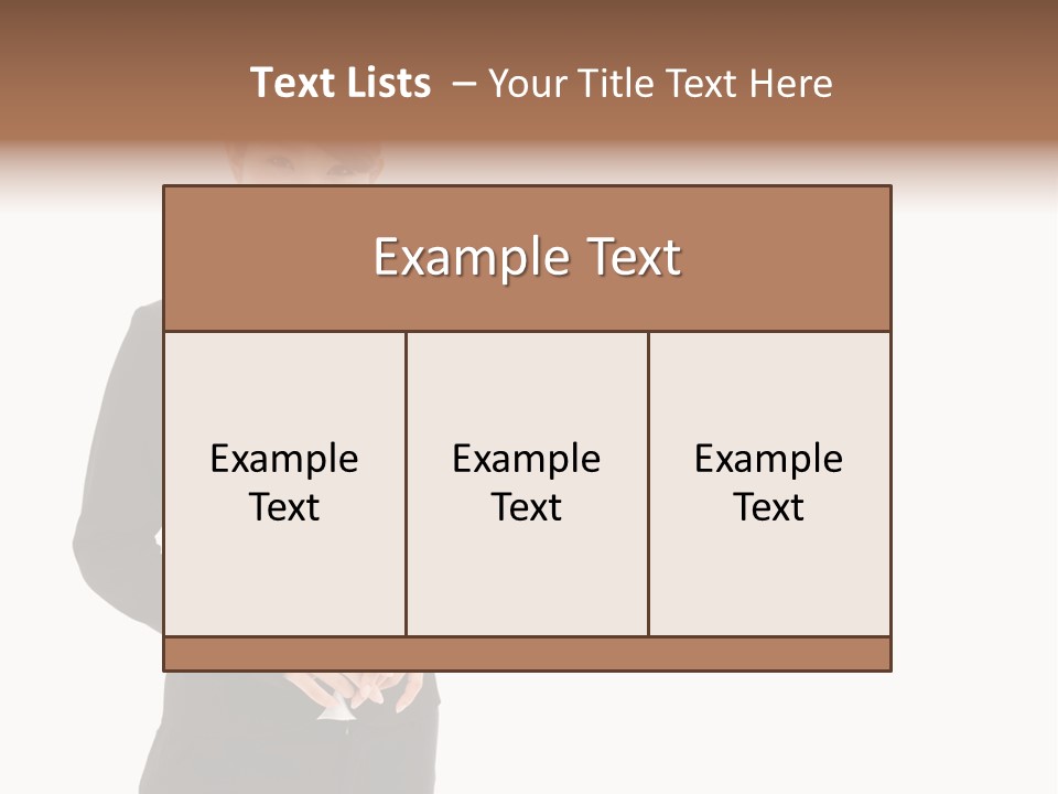 Attractive Suit Assistant PowerPoint Template