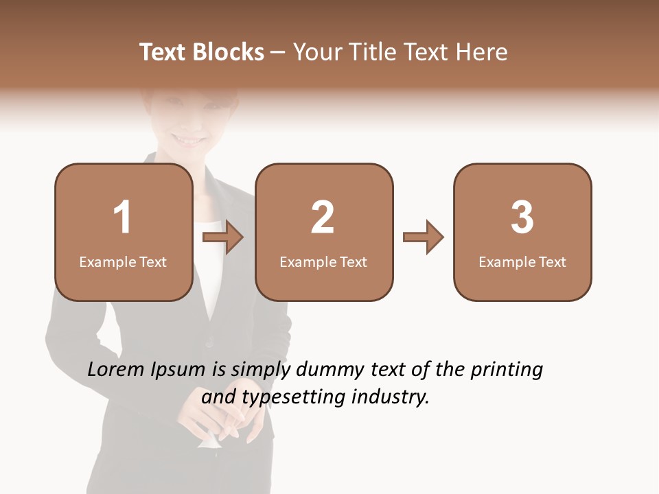 Attractive Suit Assistant PowerPoint Template