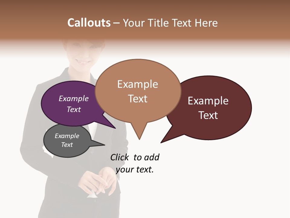 Attractive Suit Assistant PowerPoint Template