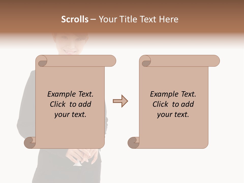 Attractive Suit Assistant PowerPoint Template